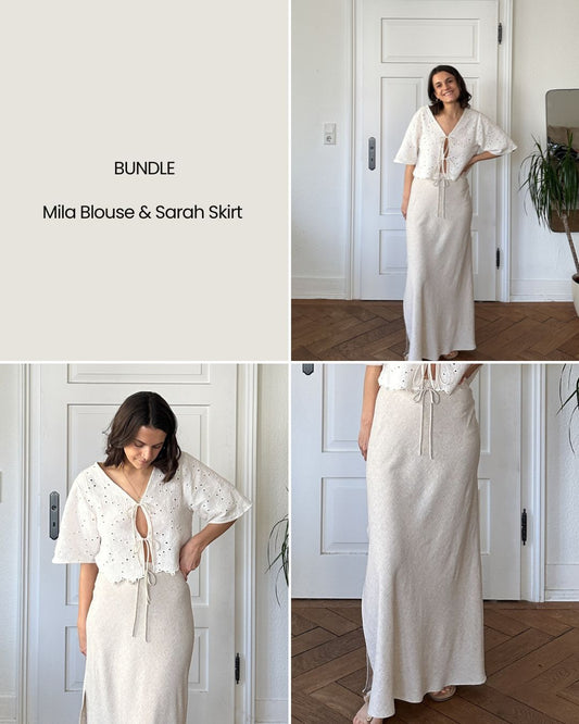 BUNDLE Mila Blouse & Sarah Skirt | Digital Pattern