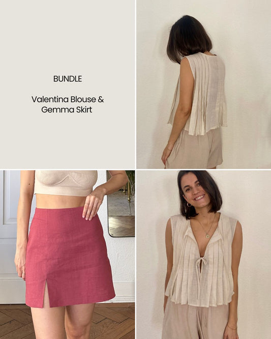 BUNDLE Valentina Blouse & Gemma Skirt | Digital Pattern