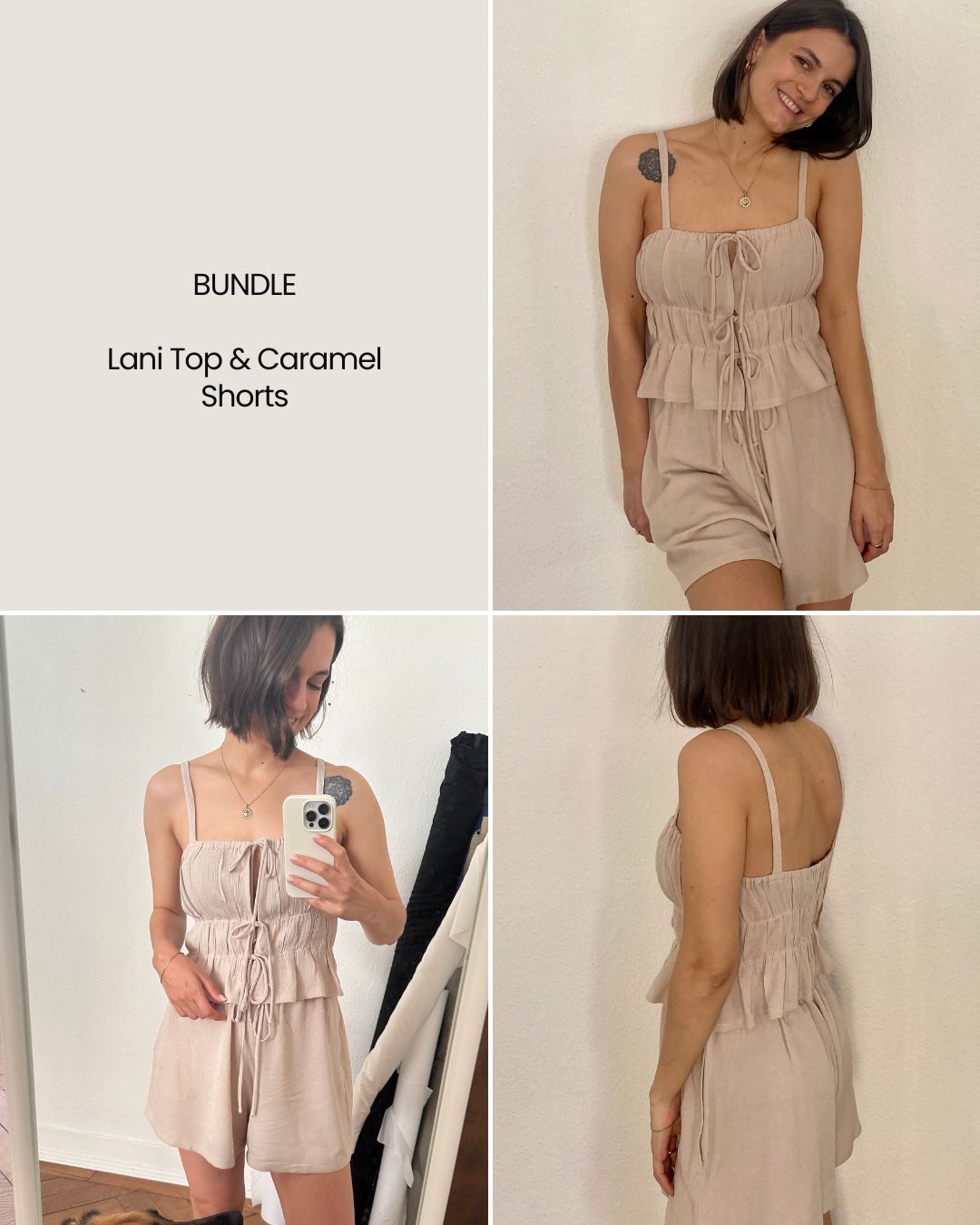 BUNDLE Lani Top & Caramel Shorts | Digital Pattern