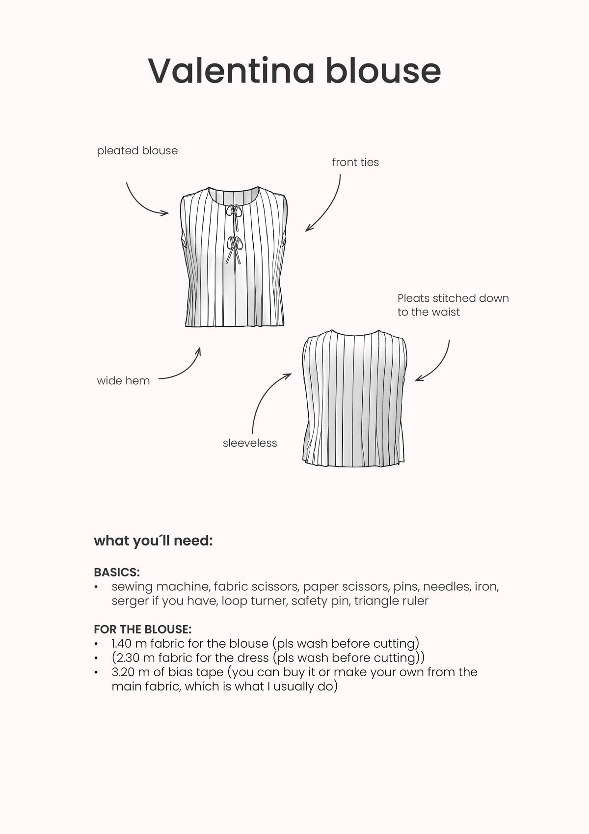 Valentina Blouse | Digital Pattern