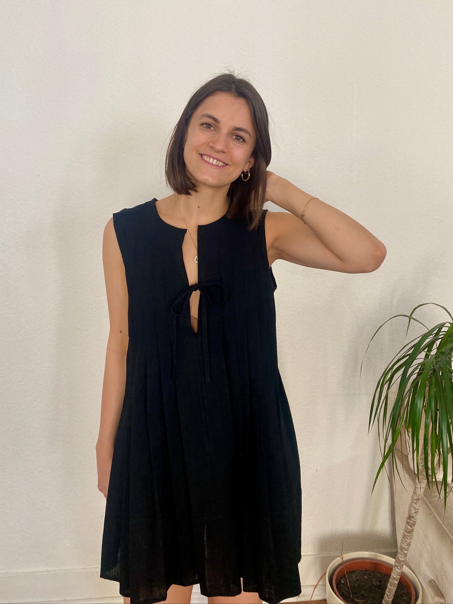 sewing pattern dress pleats