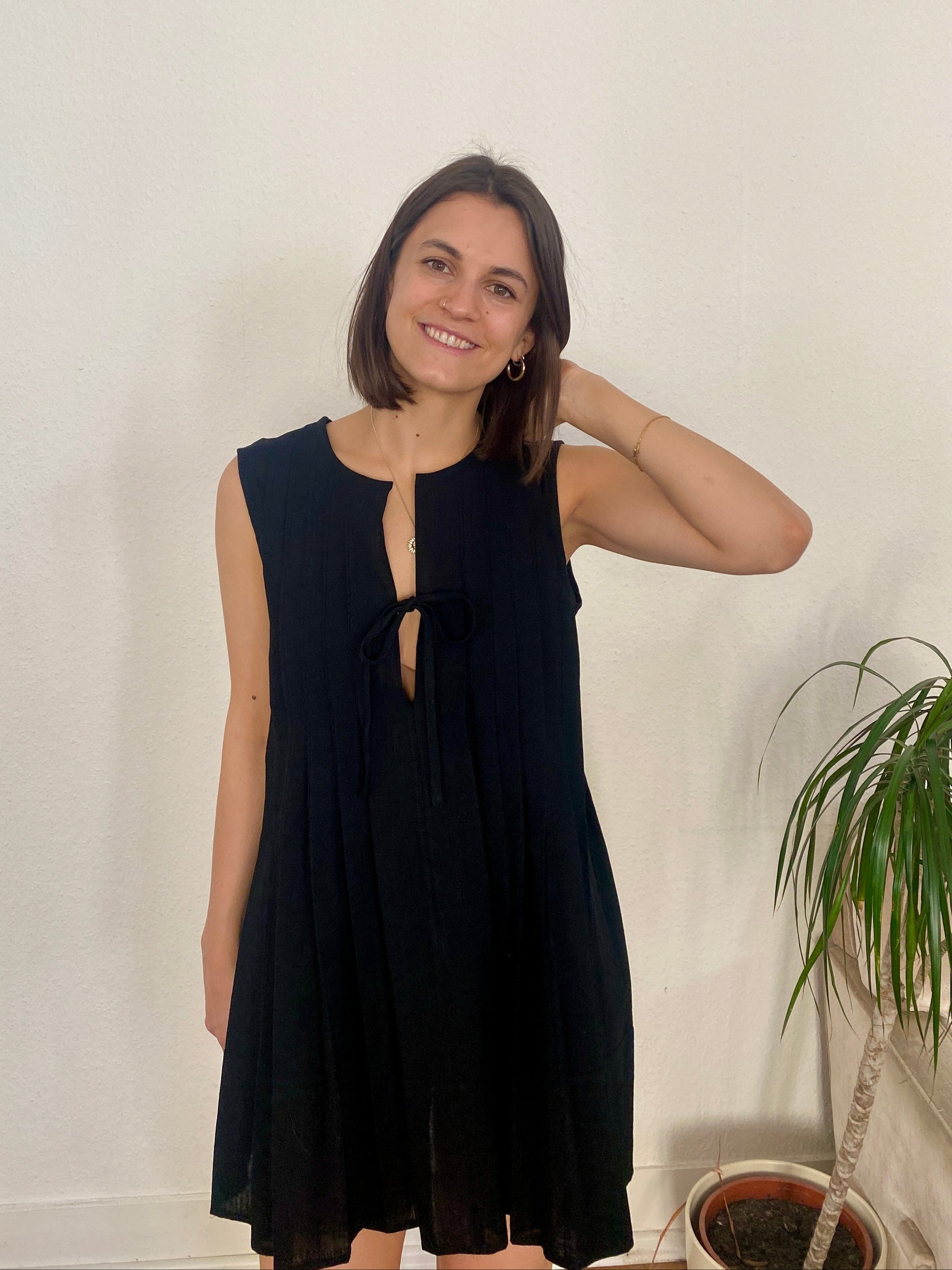 sewing pattern dress pleats